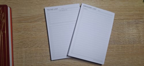 Customer photo review of Notepad Insert - Grocery List
