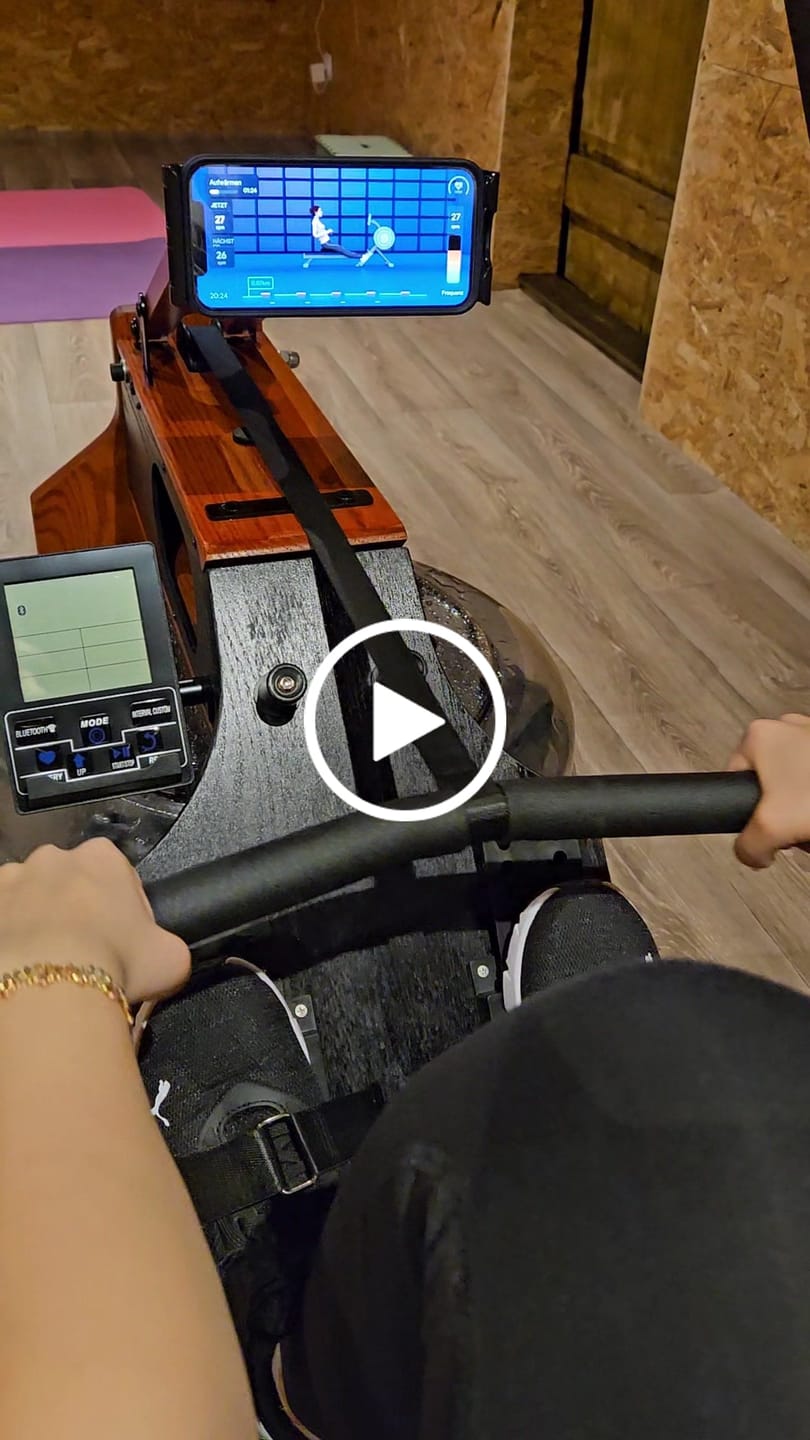 Customer video review of ANHOR Power-Rower X-720E - Premium Wasser-Rudergerät
