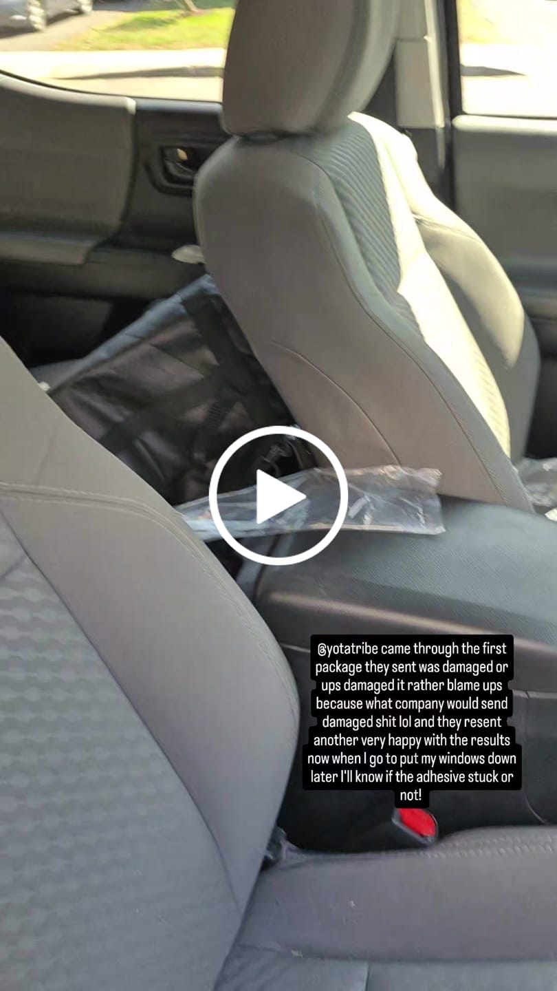 Customer video review of 2016-2023 TACOMA SUPREME WINDOW DEFLECTORS