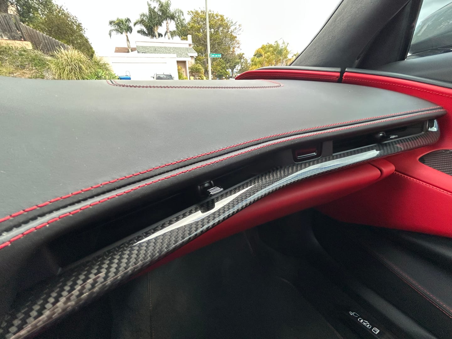 Customer photo review of Chevrolet Corvette C8 Overlay Dash Trim