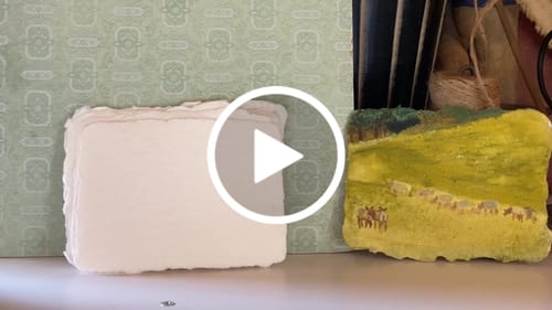Customer video review of White 3.75x5.25 Handmade Paper - Pack of 10