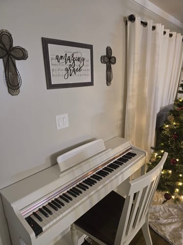 Customer photo review of Donner DDP-100 Upright Digital Piano