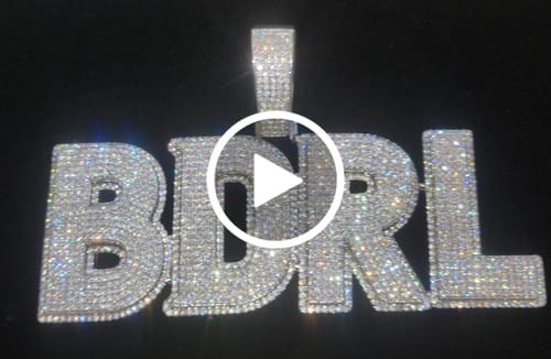 Customer video review of Layered Bold Custom Letter Pendant