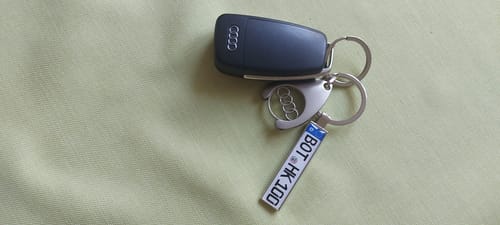 Customer photo review of Kennzeichen Schlüsselanhänger Mini Nummernschild Metall