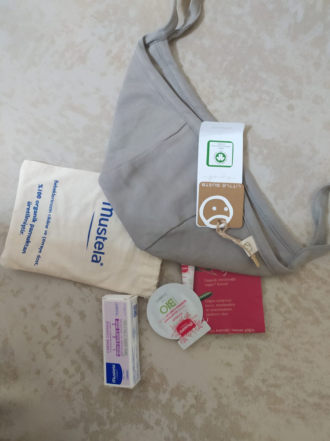 Customer photo review of Organik Pamuk Vintage Kahve İngiliz Bebek Şapka
