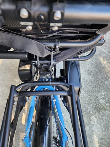 Customer photo review of Double Wide Direct Attach Battery Mount (For Some Bikes & Trikes)