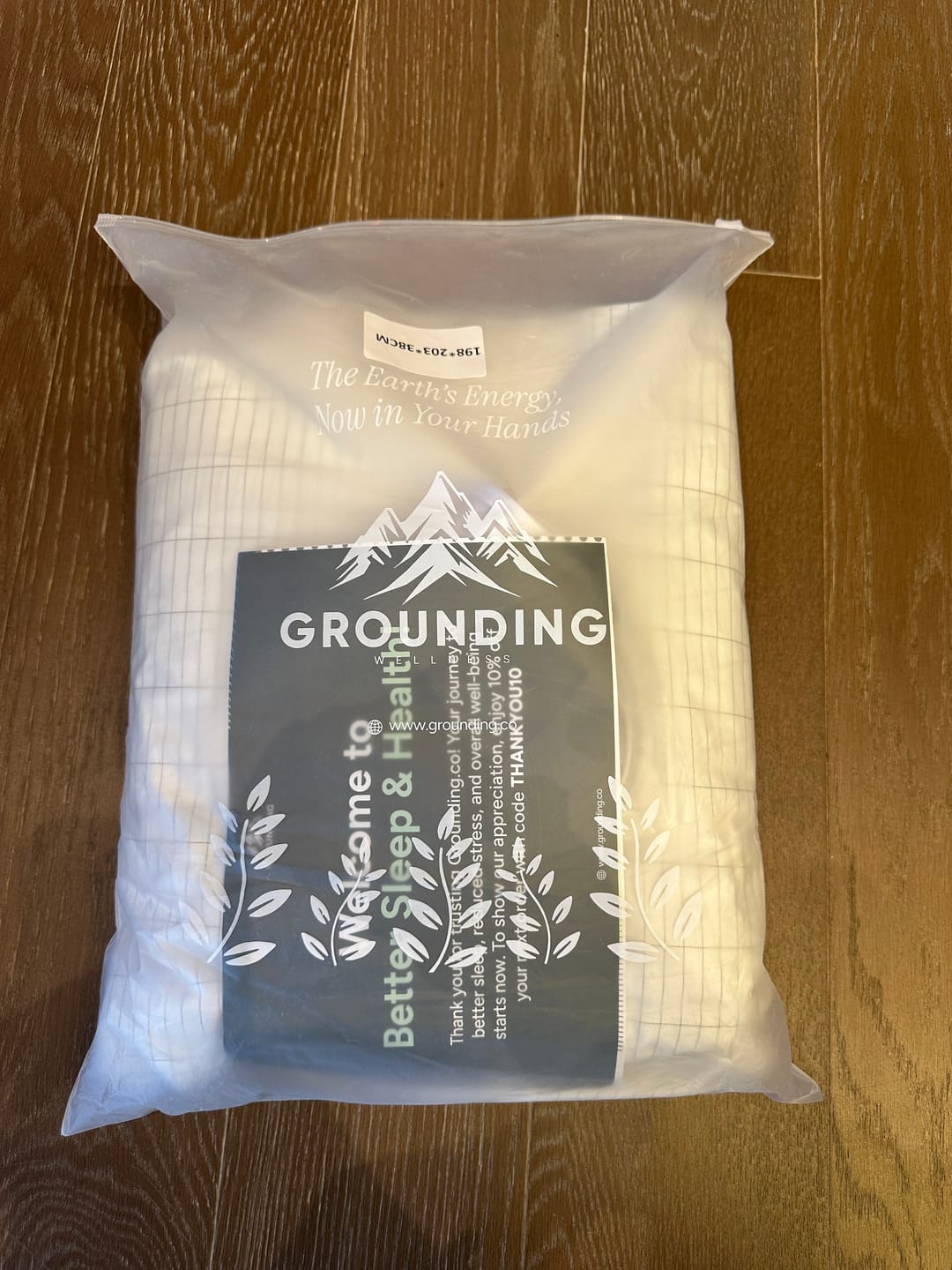 Customer photo review of SLEEP BUNDLE - GROUNDING MAT + GROUNDING FITTED SHEET