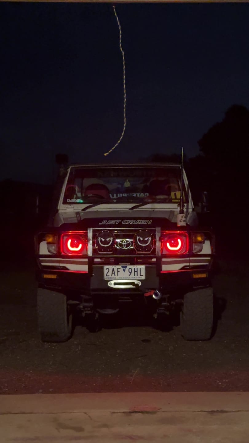Customer photo review of 7" 'Angry Eye' Bi-LED Headlights