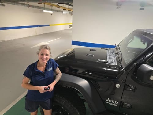 Customer photo review of Custom Hood Lettering | Set of 2