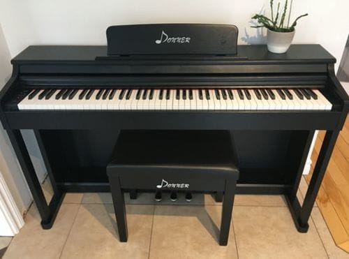 Customer photo review of Donner DDP-100 Upright Digital Piano