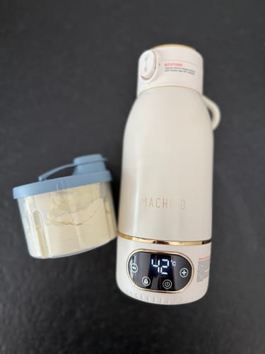 Customer photo review of Tragbarer Fläschchenwärmer + Milchpulverbox + Schnell-Ladegerät