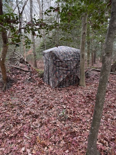 Customer photo review of VisMaster 270° See-through Hunting Blind with No-Trip Door - KOL Exclusive