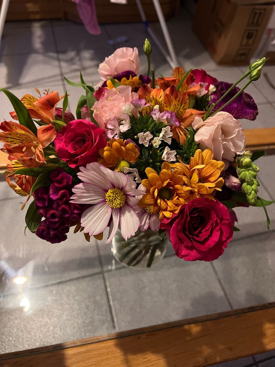 Customer photo review of Summer Delight Posy Box