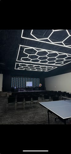 Customer photo review of Hexagon Lights Custom Order