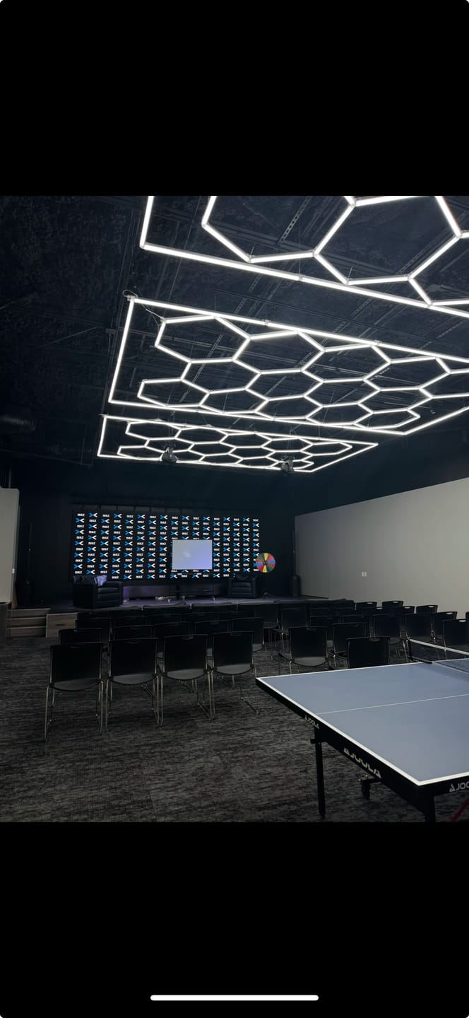 Customer photo review of Hexagon Lights Custom Order