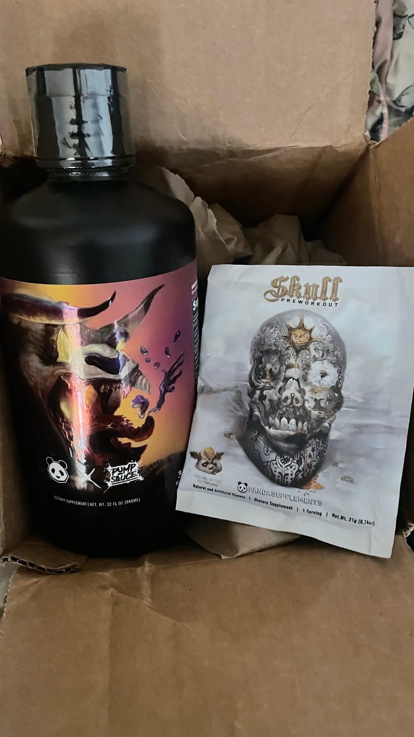 Customer photo review of Panda Supps X Pump Sauce Collaboration Liquid Pre Workout - PANDA SAUCE (Grape Lemonade)