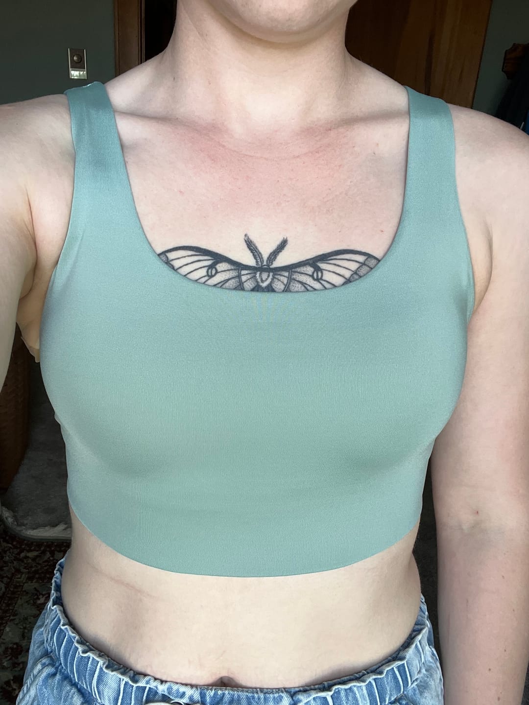 Customer photo review of Off The Hook Bra – Mint To Be (Mint Green)