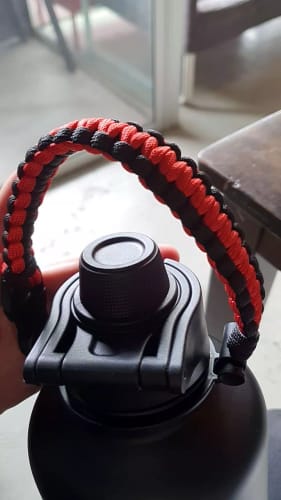 Customer photo review of Paracord Strap (For 1.8L Oversized Flask Only)
