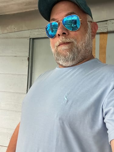 Customer photo review of The Classic Cotton Crew Neck Tee