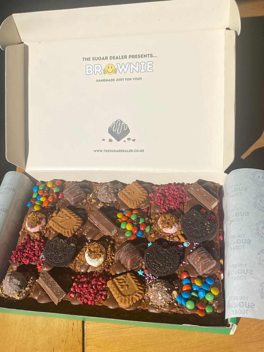 Customer photo review of Mega mixed assortment chocolate brownie