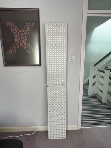 Customer photo review of The Advantage 2.0 Series - Red Light Therapy Full Body Panel
