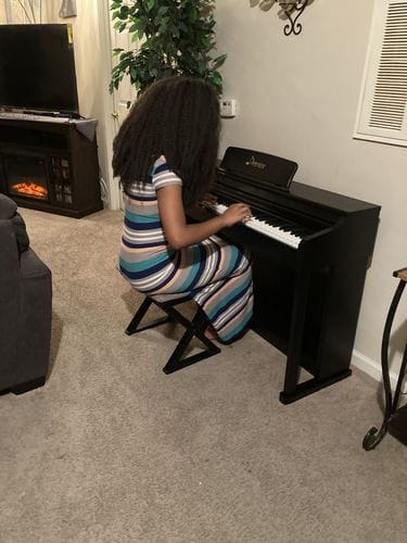 Customer photo review of Donner DDP-100 Upright Digital Piano
