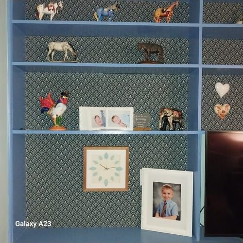 Customer photo review of Abundance Wallpaper - Bleu nuit dore