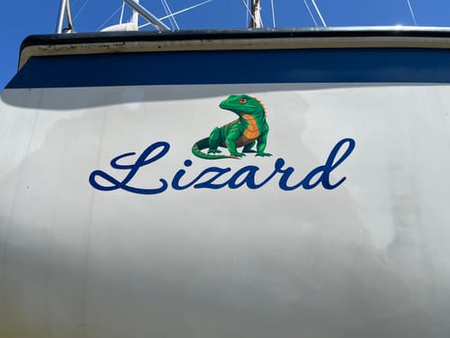 Customer photo review of Custom Digital Boat Name Logo Design