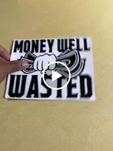 Customer video review of MONEY WELL WASTED 2.0 DECAL