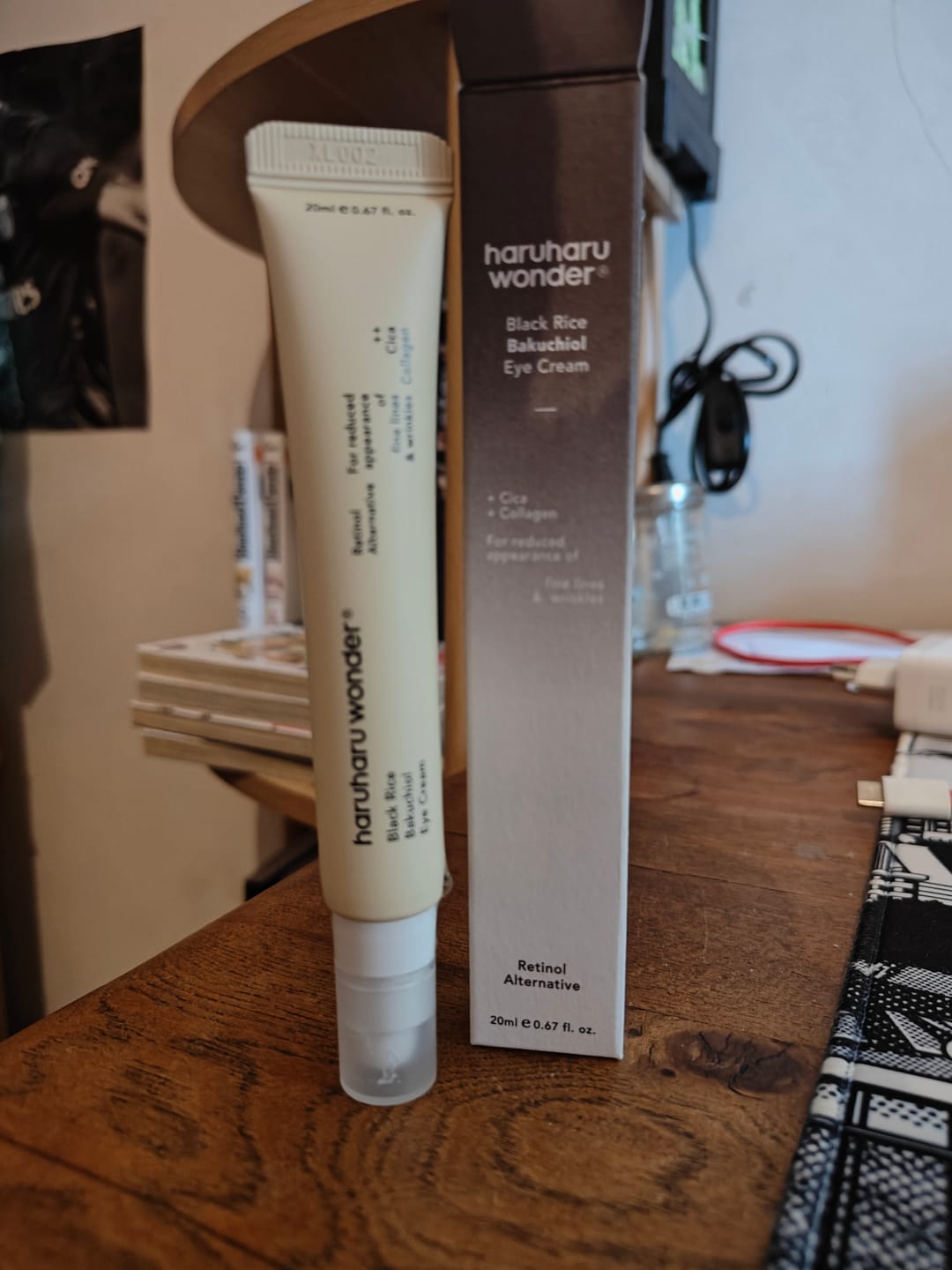 Customer photo review of Haruharu Wonder - Crème pour le contour des yeux au Bakuchiol et au riz noir - 20ml