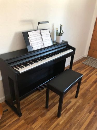Customer photo review of Donner DDP-100 Upright Digital Piano