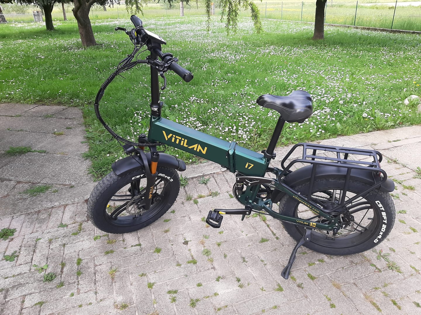 Customer photo review of I7 Pro Folding Full Suspension Electric Bike