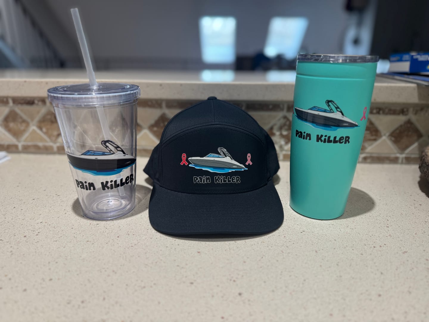 Customer photo review of Water Resistant Trucker Hat
