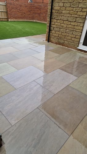 Customer photo review of Raj - Green Porcelain Paving Tiles - 900 x 600 x 20mm