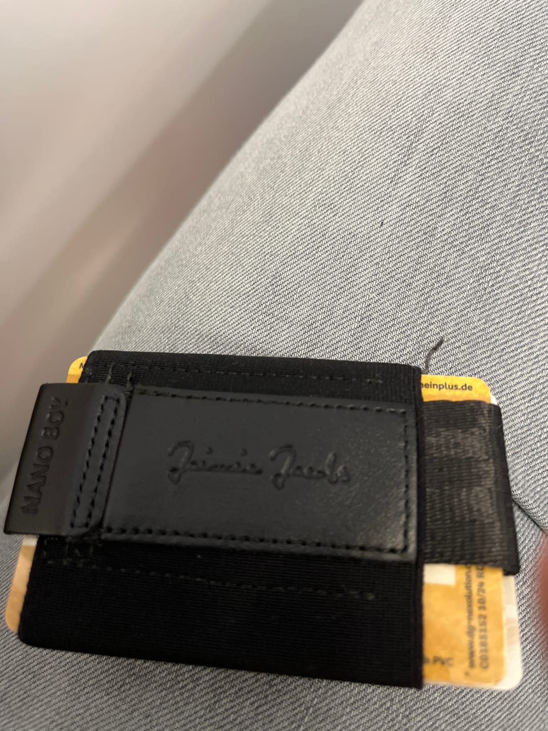 Customer photo review of Nano Boy Pocket card holder wallet with leather coin pocket