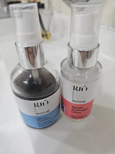 Customer photo review of Kit Sérum Firmador + Sérum Antirrugas Olhos