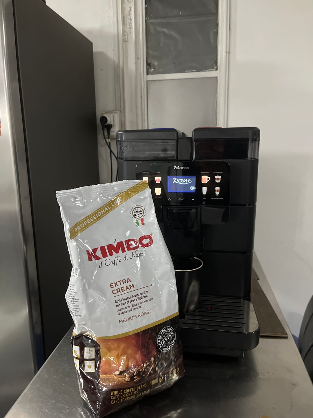 Customer photo review of Kimbo Espresso Extra Cream 1kg Grano Entero