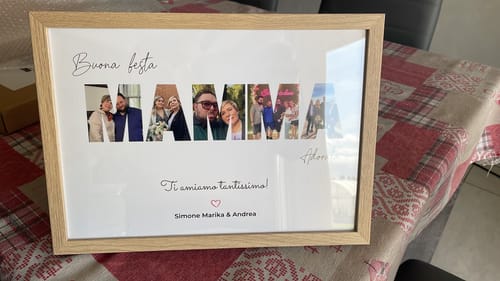 Customer photo review of Buona festa – Poster Personalizzato
