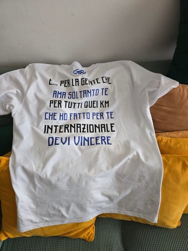 Domenico P. review of T-Shirt PER LA GENTE CHE image 1 out of 1