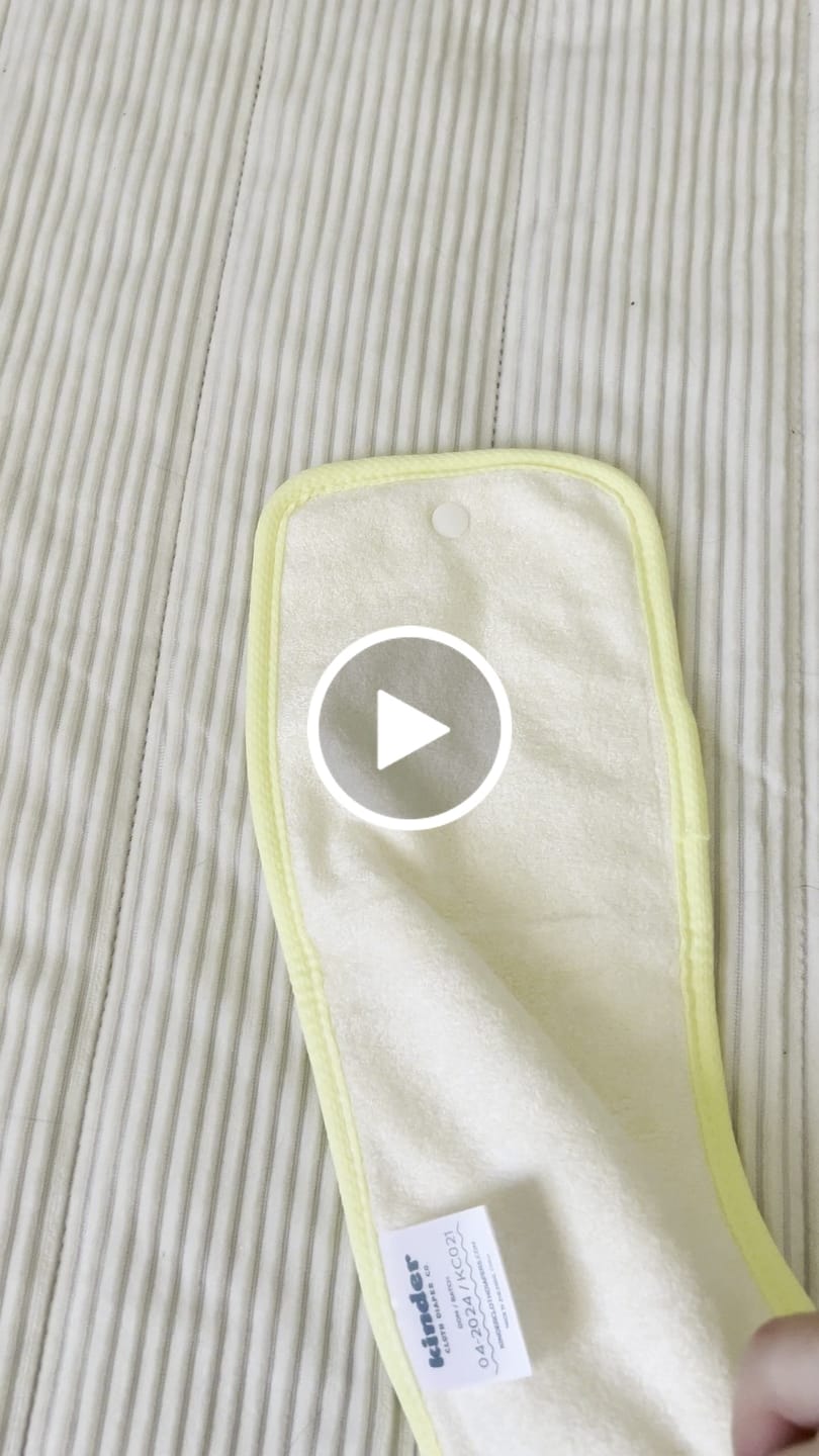 Customer video review of 4-Layer Bamboo Viscose Cloth Diaper Insert