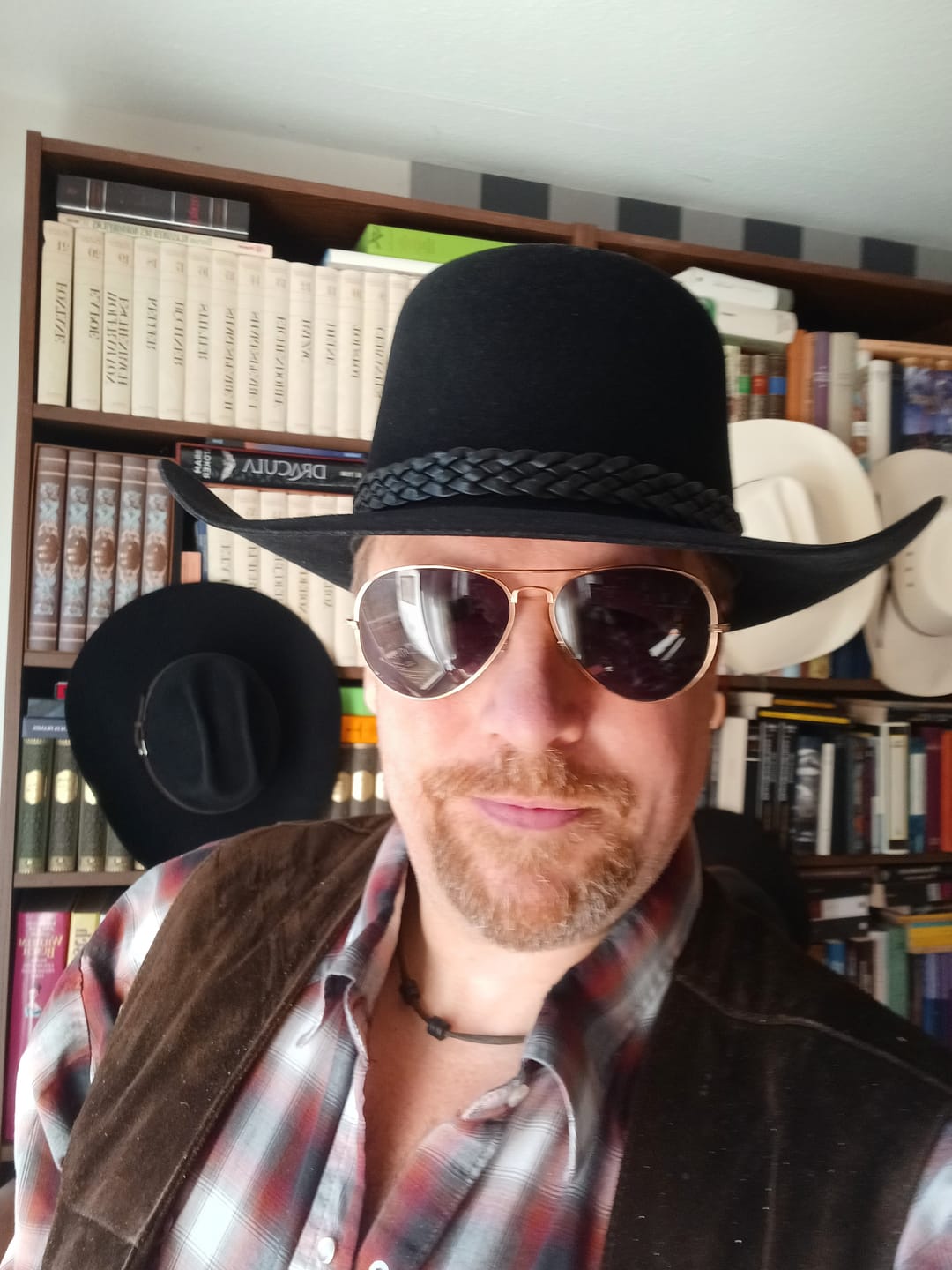 Customer photo review of The Lash Stetson Hat - Made Exclusively for Waylon Jennings