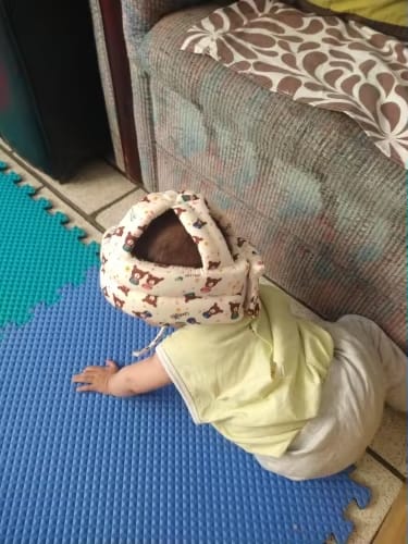 Customer photo review of Kinder-Sicherheitshelm – SafeBaby