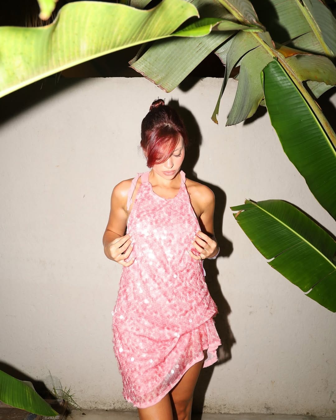 Customer photo review of Bella Sequin Mini Dress