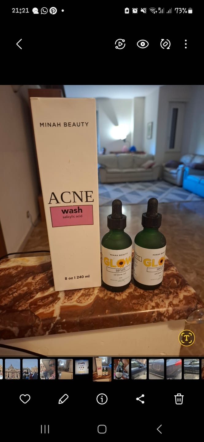 Customer photo review of Dark spot serum