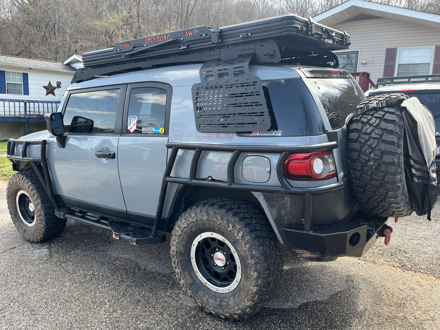 Customer photo review of OPENROAD Aluminum Hard Shell Roof Top Tent-PeakRoof LT V2 Series