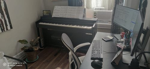 Customer photo review of Donner DDP-100 Upright Digital Piano