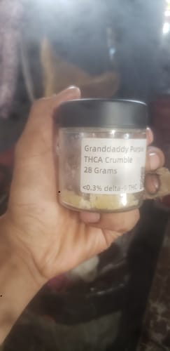 Customer photo review of Granddaddy Purple THCA Crumble
