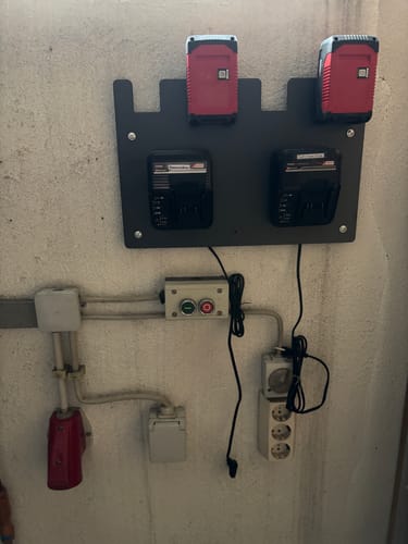 Customer photo review of Wandhalterung für Einhell Akkus & Ladegeräte
