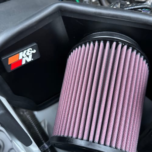 Customer photo review of K&N Filters High Flow Performance Cold Air Intake Kit | Fits 2024 Toyota Tacoma