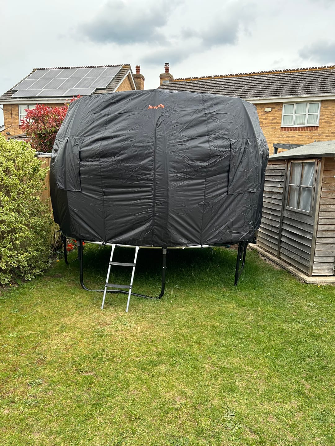 Customer photo review of Trampoline Tent for Curved Pole Round Trampoline